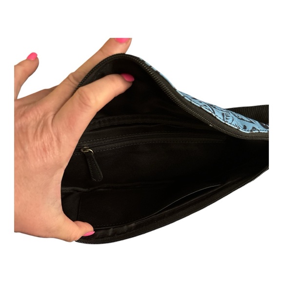 Myra RIVERBEND SERAPE FANNY PACK BAG Turquoise Patterned USA NWT LEATHER WESTERN - Picture 5 of 6